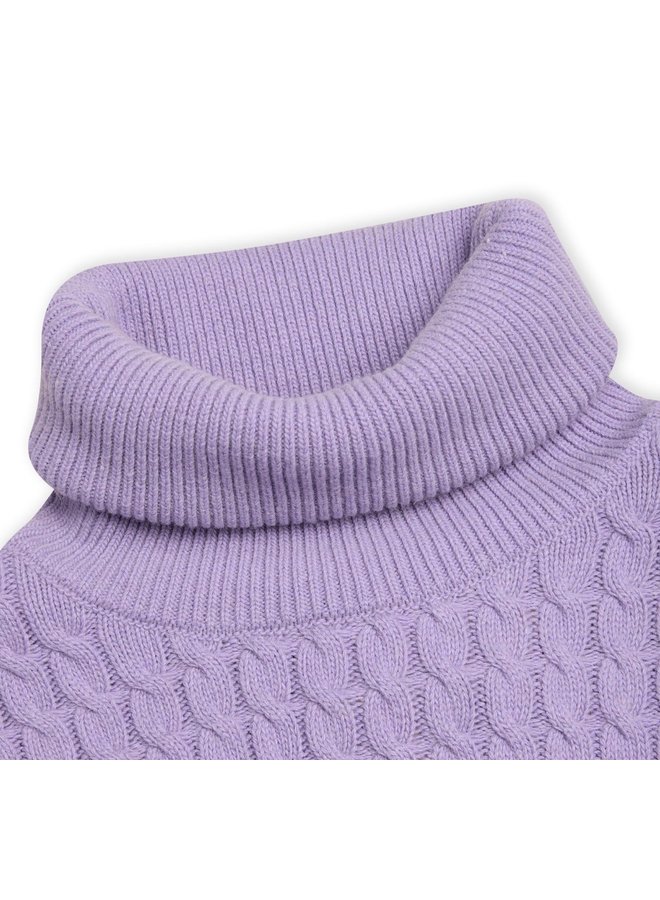 Recycled Wool Mix Rerik Sweater  - Dahlia Purple