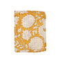 Passport cover blockprint mustard