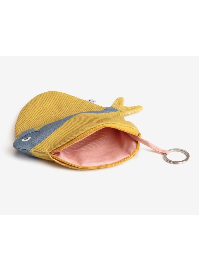 Yellow Fanfish purse or keychain