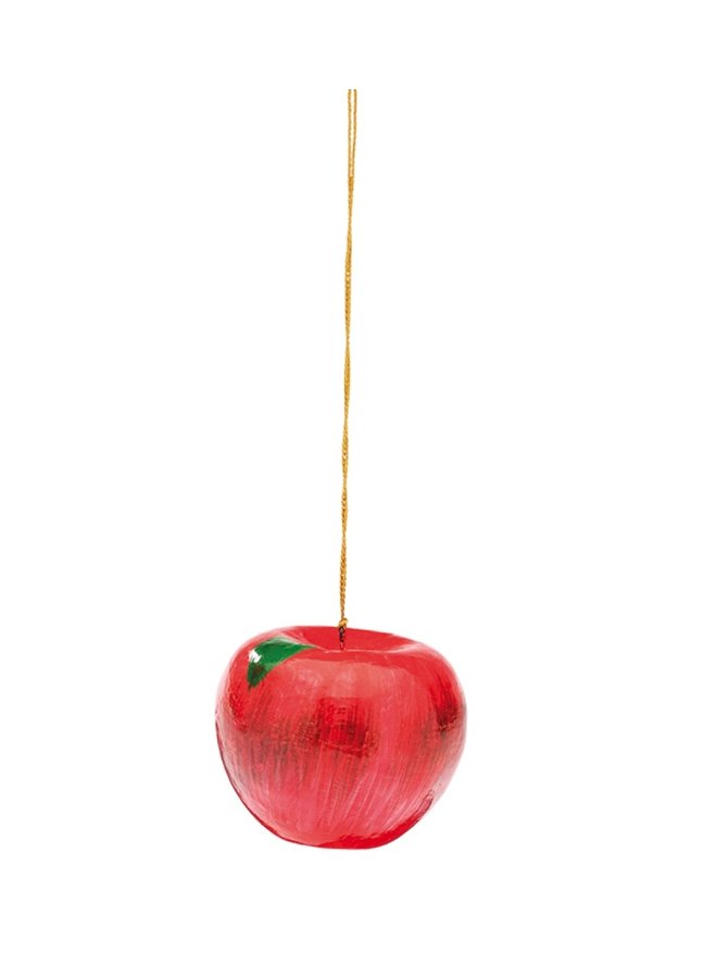 Handpainted apple ornament Anna+Nina