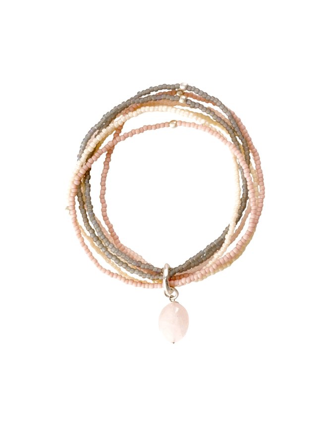 Copy of Nirmala Rose Quartz Gold Bracelet