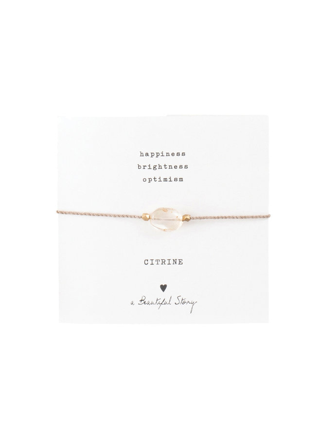 Gemstone card Citrine GC A Beautiful Story