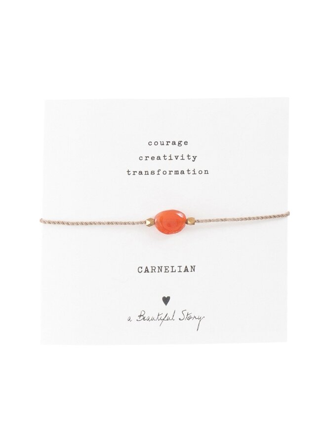Gemstone card Carnelian GC A Beautiful Story