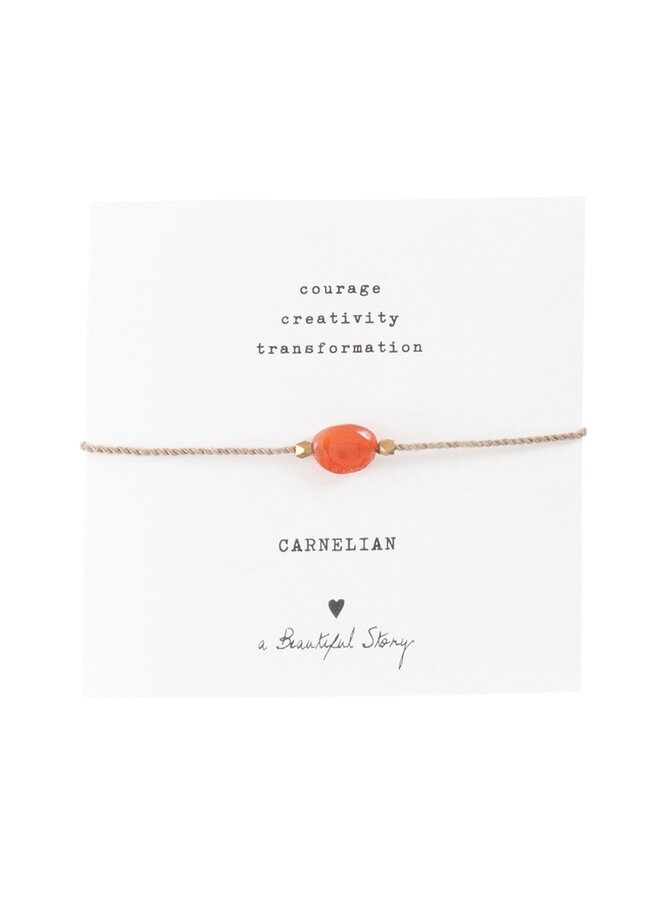 Gemstone card Carnelian