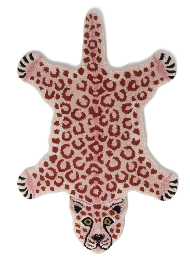 Pinky Leopard Rug Small