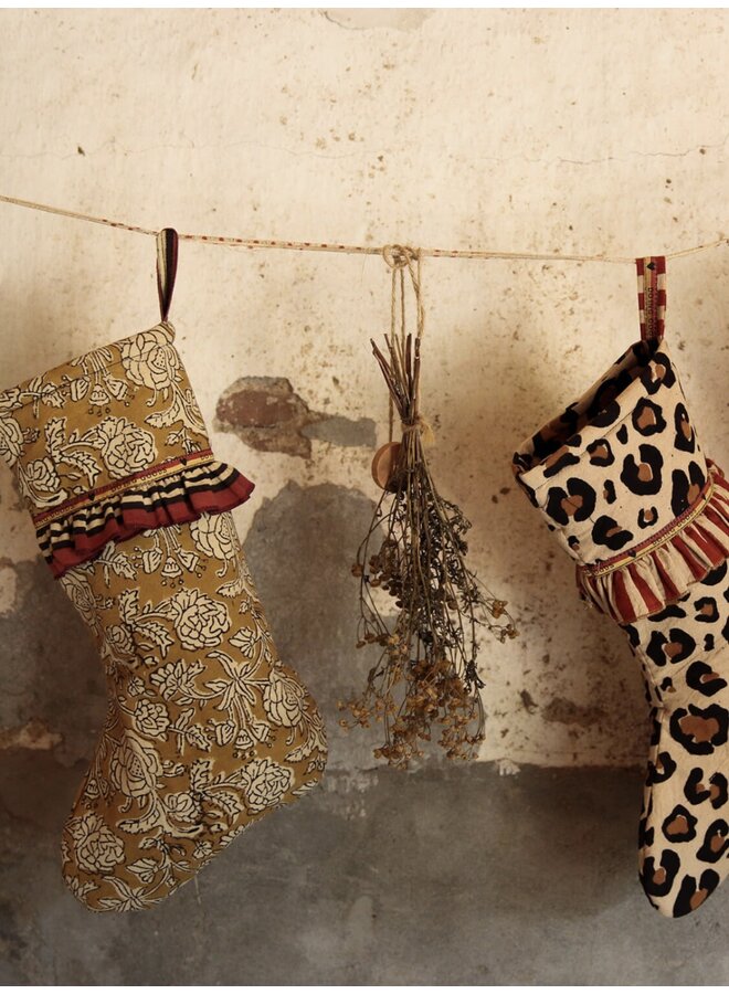Pink Leopard Christmas Stocking - Doing Goods