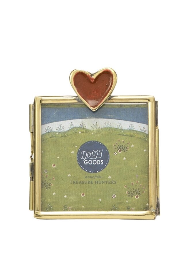 Pyar Heart Frame Mini Red Doing Goods