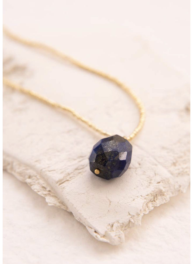 Calm Lapis Lazuli Necklace GC a Beautiful Story