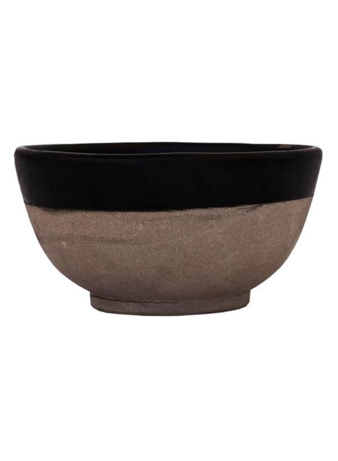 Bowl 10 cm. clay/ black, Household Hardware