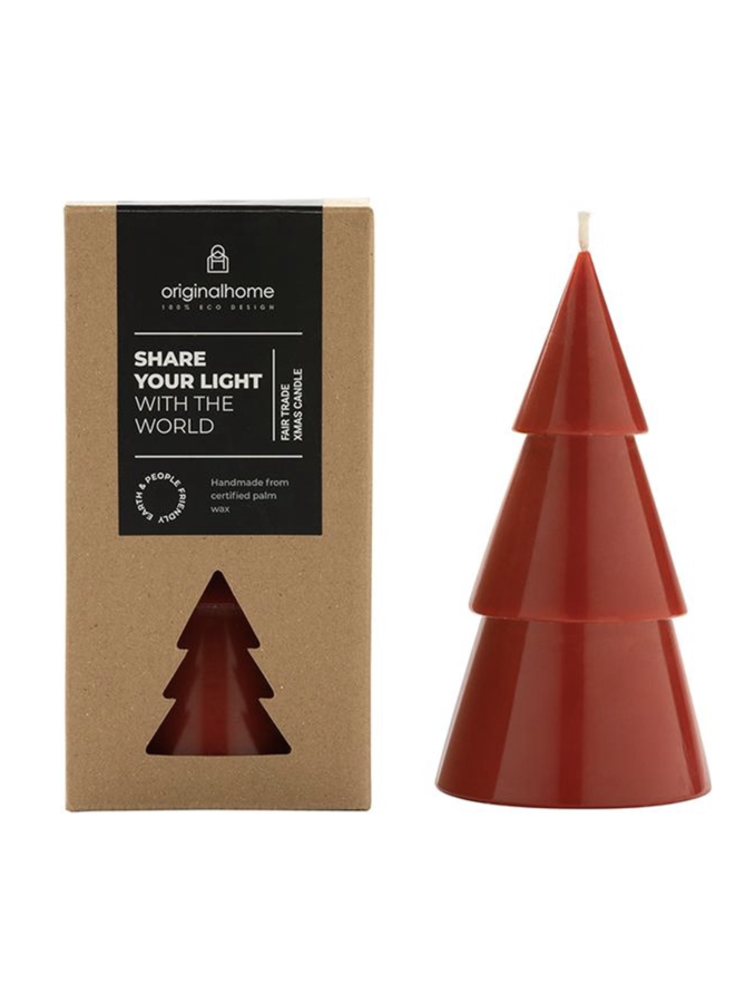 Original Home Xmas Tree kaars rood