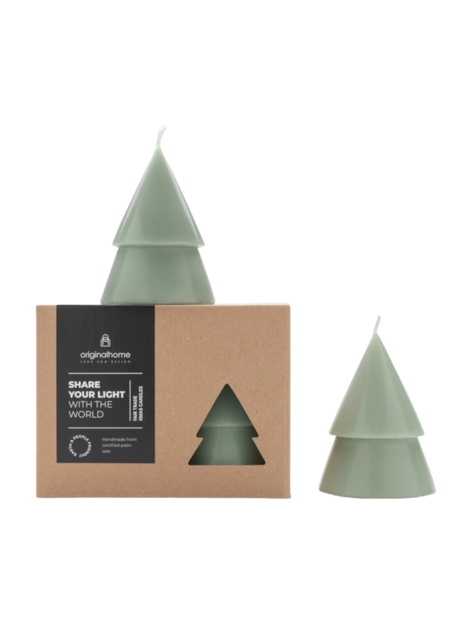 Original Home Xmas Tree kaars groen