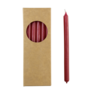 Kaars dun 20 pcs Rood.