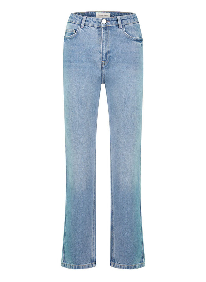 CLT-145-JNSSS24 Lola Straight Jeans Vintage Blue - Fabienne Chapot