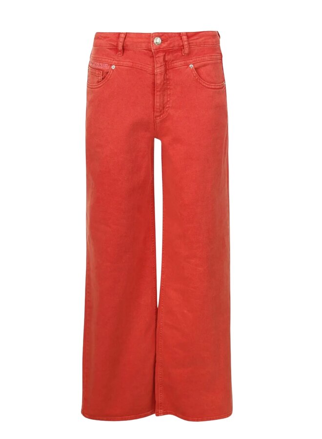 Jeans - Wide Leg Baked Red - Pom Amsterdam