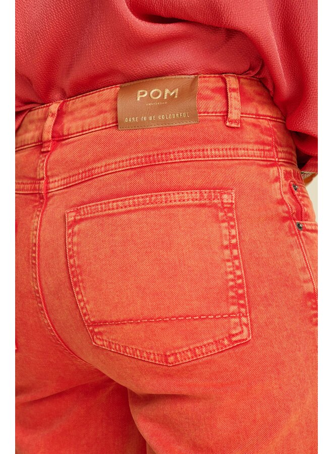 Jeans - Wide Leg Baked Red - Pom Amsterdam