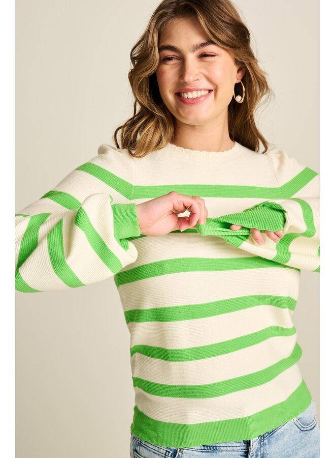 Pullover - Striped Green - Pom Amsterdam