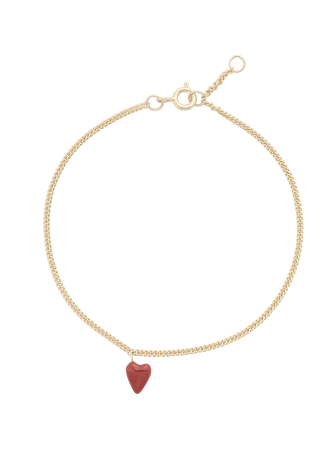 Heart Beat Bracelet Silver Goldplated - Anna+Nina