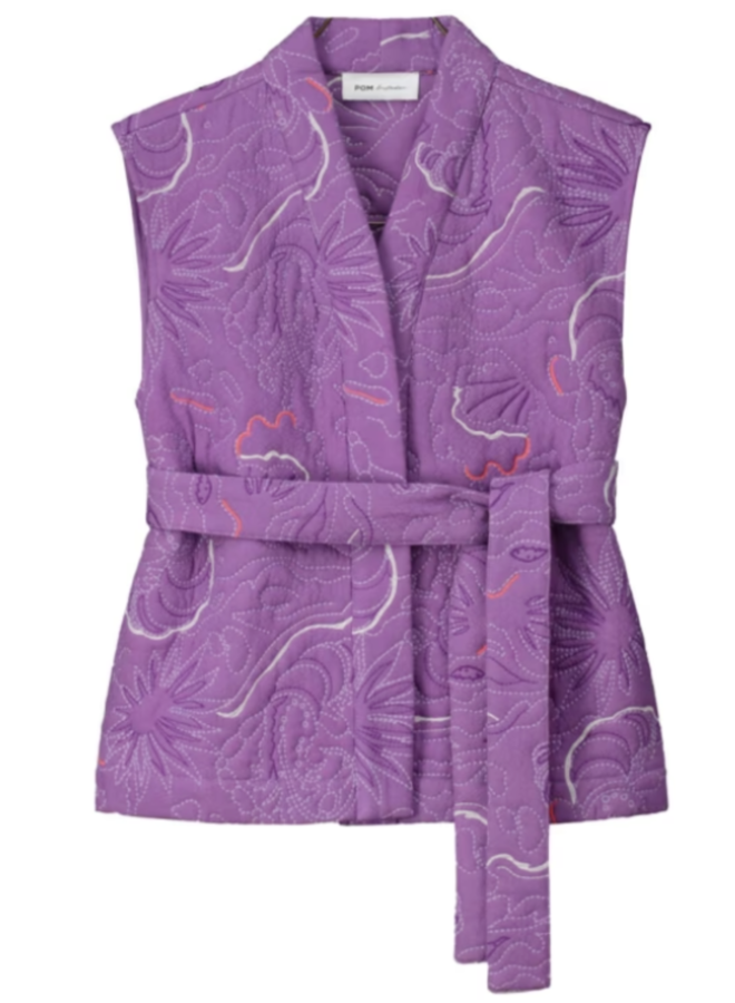 Gilet Quilted Purple Pom Amsterdam