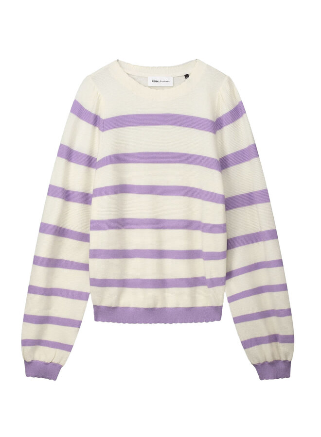 Pullover Striped Purple Pom Amsterdam