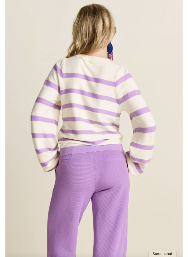 Pullover Striped Purple Pom Amsterdam