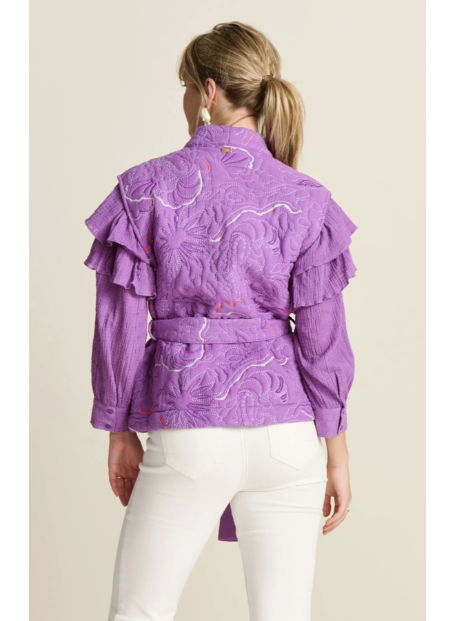 Gilet Quilted Purple Pom Amsterdam