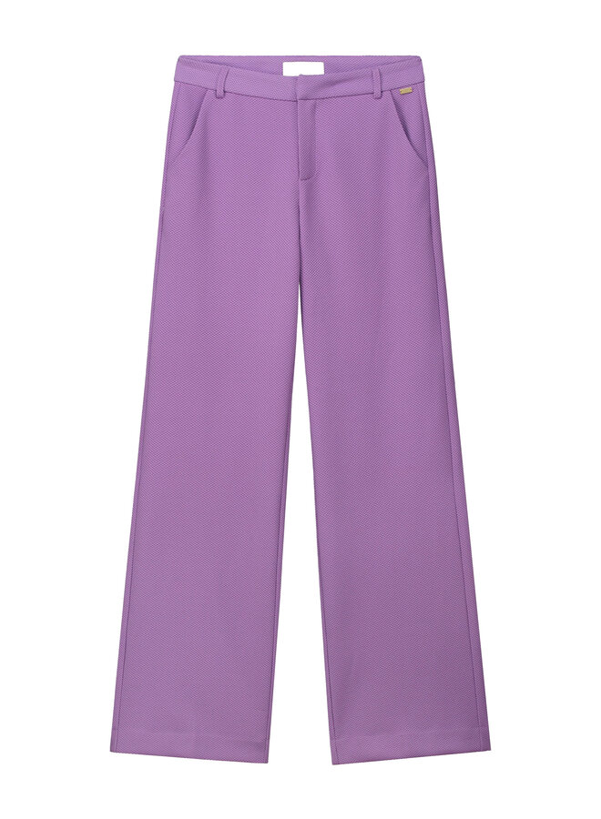 Pants Pique Wide Leg Purple Pom Amsterdam