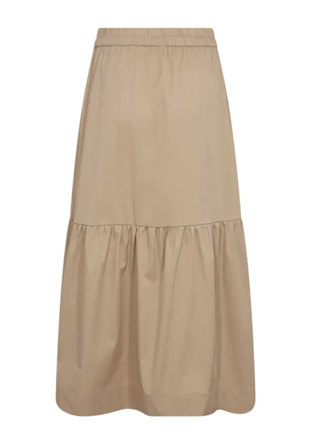 Cotton Crisp Gipsy Skirt Beige Co Couture