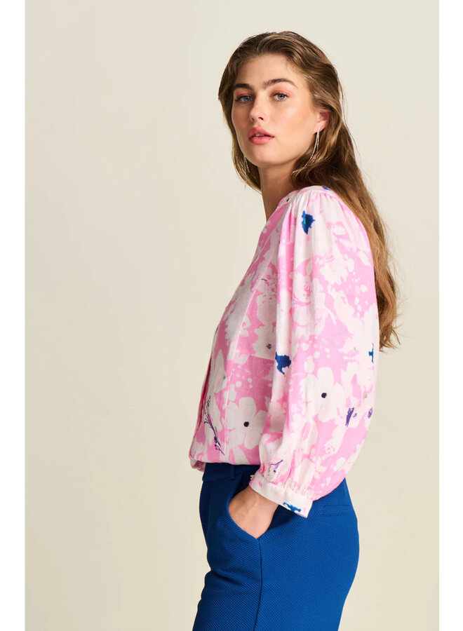 Blouse Lilies Pink Pom Amsterdam