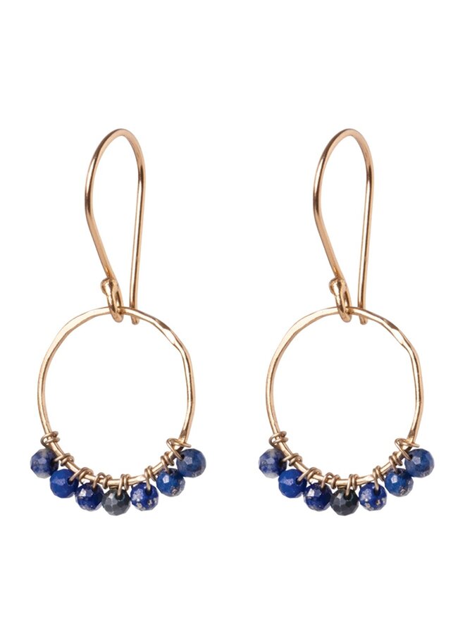 Compassion Lapis Lazuli Earrings Goldplated a Beautiful Story