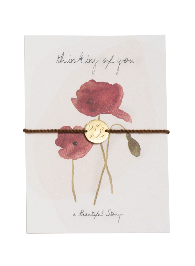Jewelry Postcard Poppy a Beautiful Story