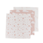 Meyco Baby hydrofiel Feathers/Clouds/Dots - Pink 3 pack