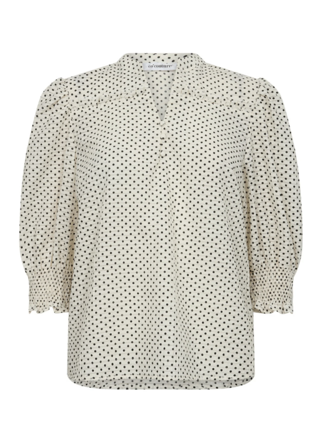 CleanCC Dot SS Shirt Off-White Co'Couture