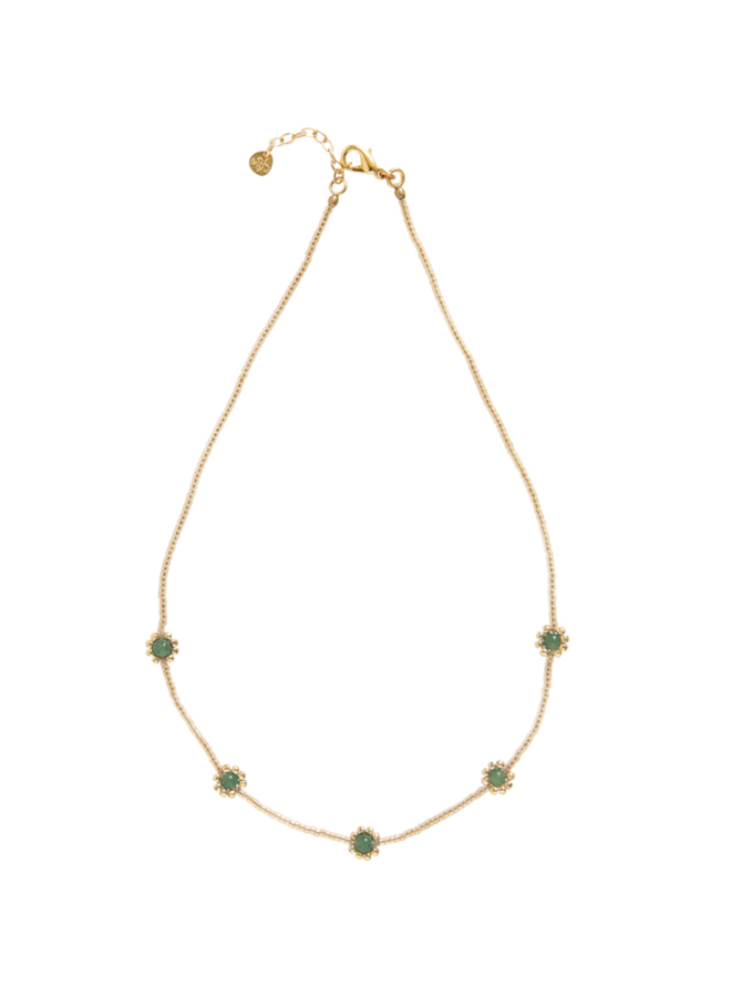 Flourish Aventurine Necklace SC A Beautiful Story