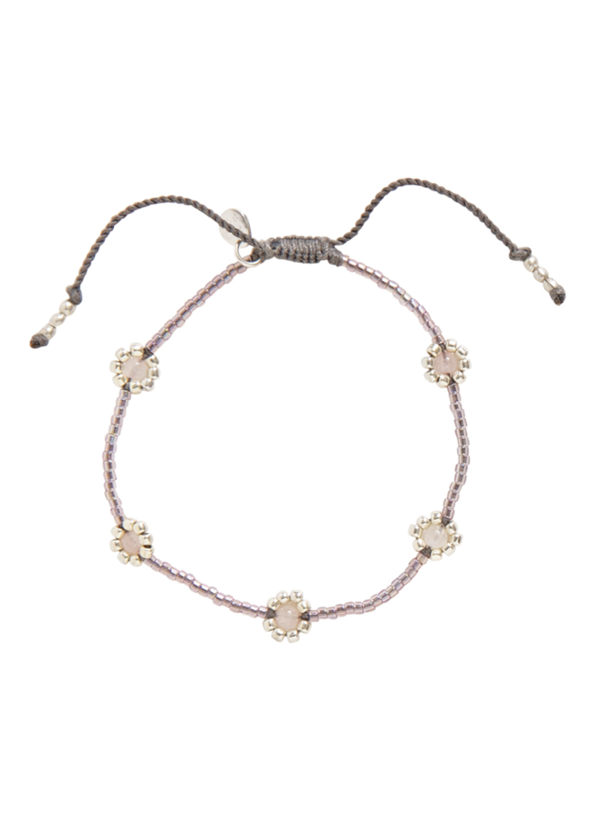 Botanic Rose Quartz GC Bracelet A Beautiful Story