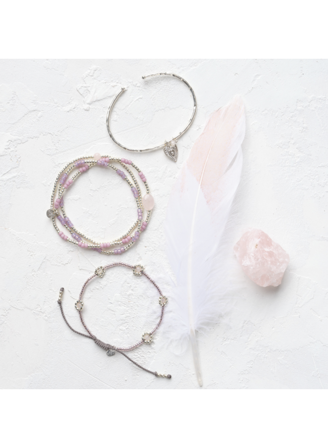 Botanic Rose Quartz GC Bracelet A Beautiful Story