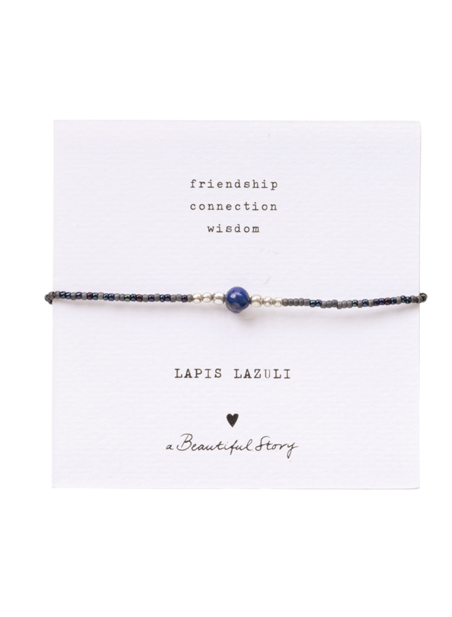 Iris Card Lapis Lazuli Bracelet SC A Beautiful Story