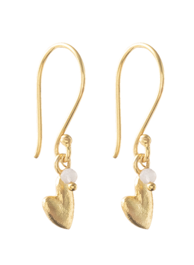 Generous Moonstone Earrings goldplated A Beautiful Story