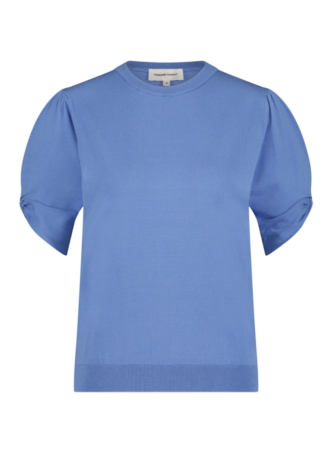 Molly Twist Pullover Cornflower Blue Fabienne Chapot