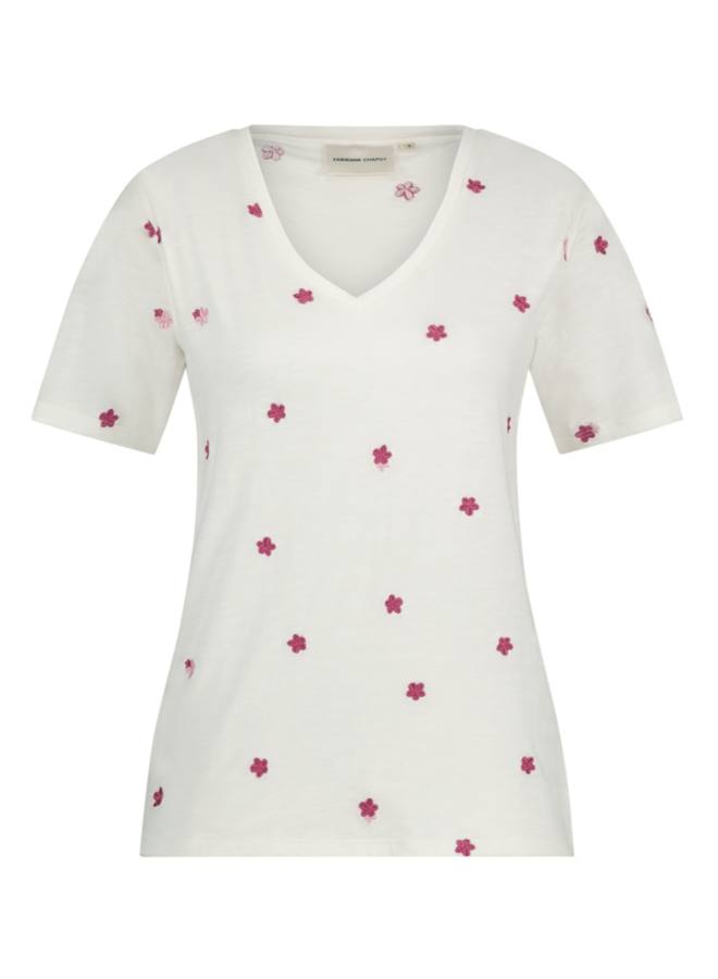 Phill V-neck Flower Fabienne Chapot