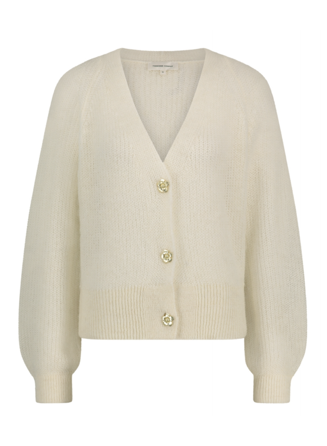 Casey Cardigan Cream White - Fabienne Chapot