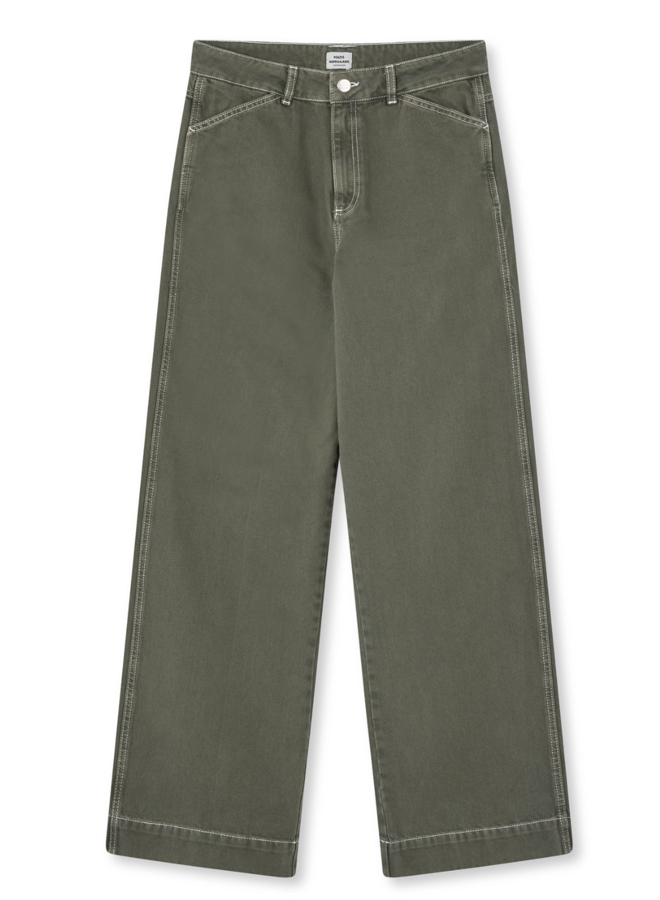 Soil Denim Kargo Pants Forest Night Mads Norgaard