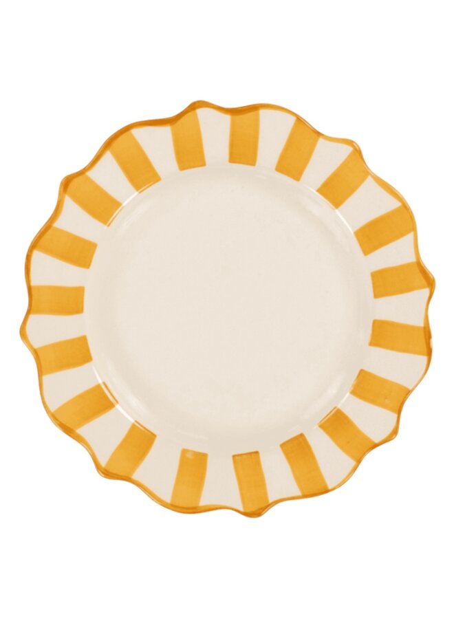 Yellow Scalloped Breakfast Plate - Anna+Nina