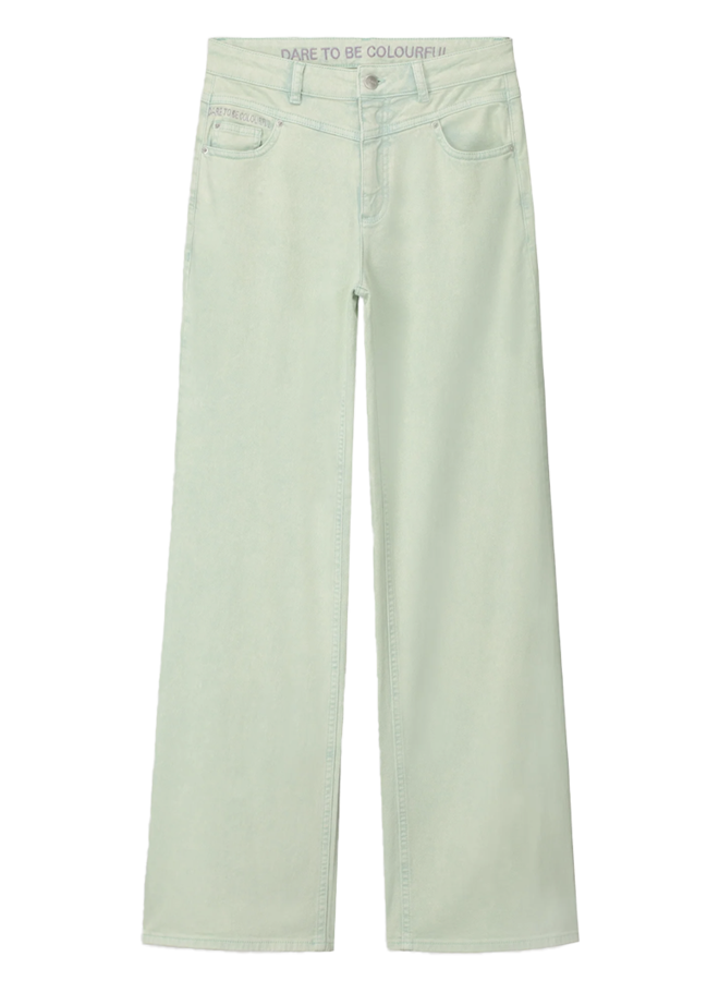 Jeans Wide Leg Aqua Blue Pom Amsterdam