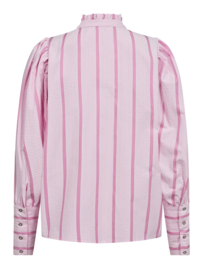 Tessie Stripe Puff Shirt Bubblegum,  Co'Couture