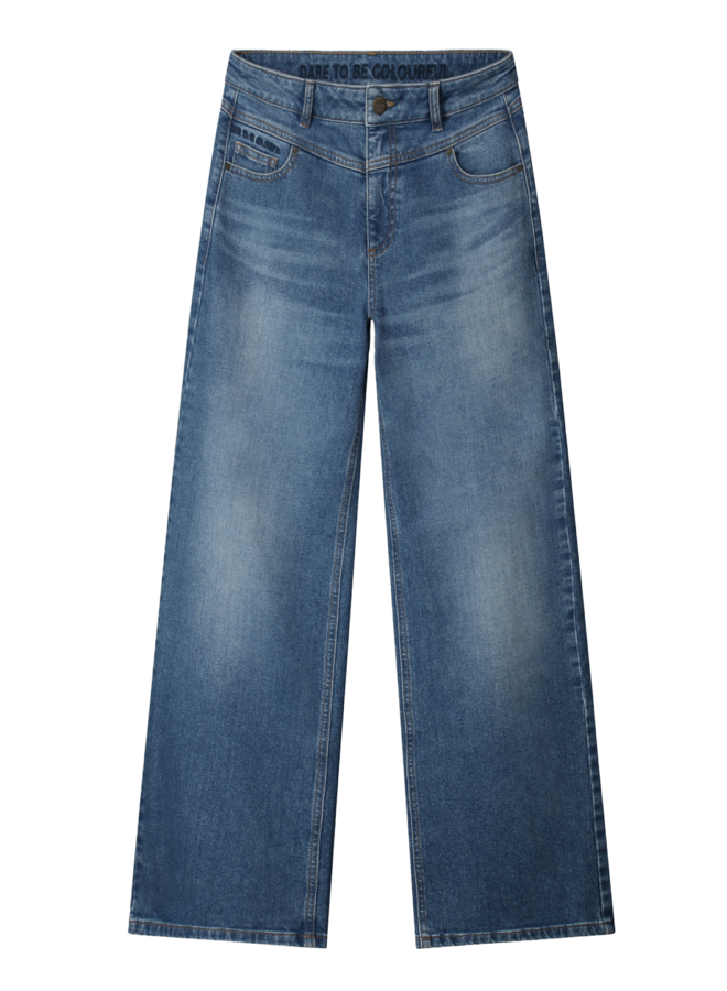 JEANS- Wide Leg Vintage Blue - Pom Amsterdam