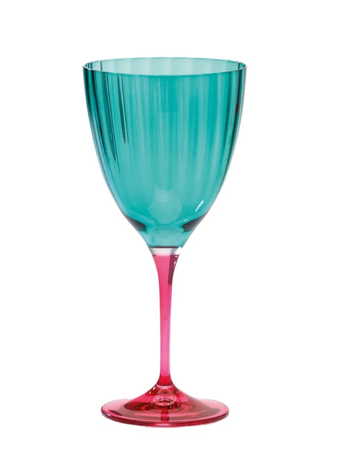 Jazzy Green Wine Glass - Anna+Nina