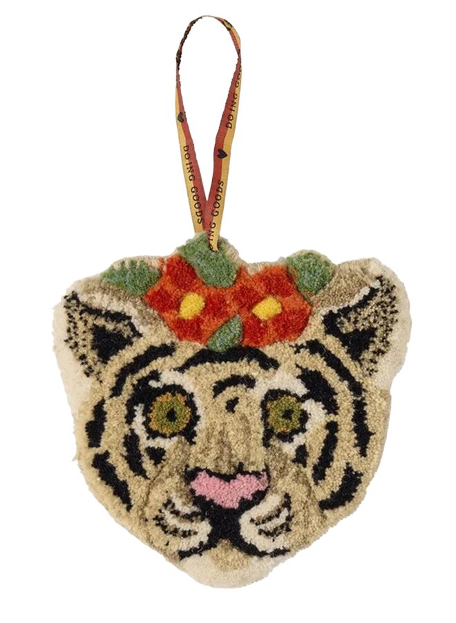 Floral White Tiger Hanger Doing Goods