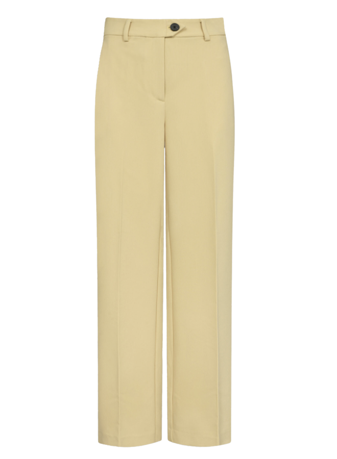 Vola Long Wide Pant lichtgeel - Co'Couture