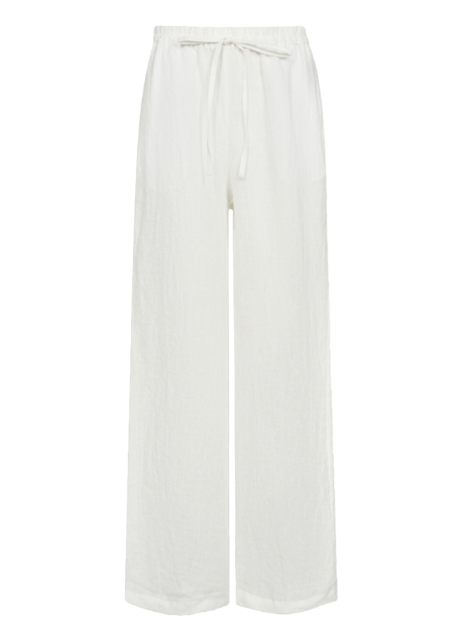 LoiseCC Linen Pant  White Co'Couture