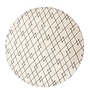Vloerkleed Nala rond 180 cm. Zwart/ Ecru